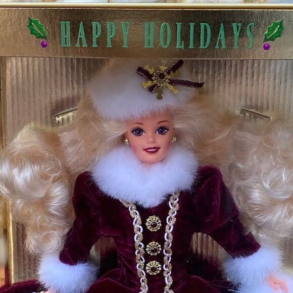 Happy Holidays 1996 Barbie Doll Special Edition 15646 Mattel BOX NEVER OPENED! - Picture 2 of 10
